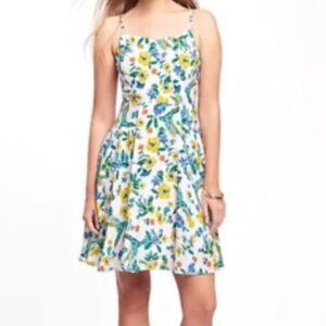 Old Navy Floral bird print cami dress